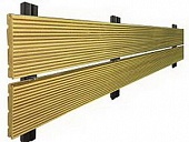 Планкен из ДПК цвет бамбук для фасада или забора 80х13х3000 